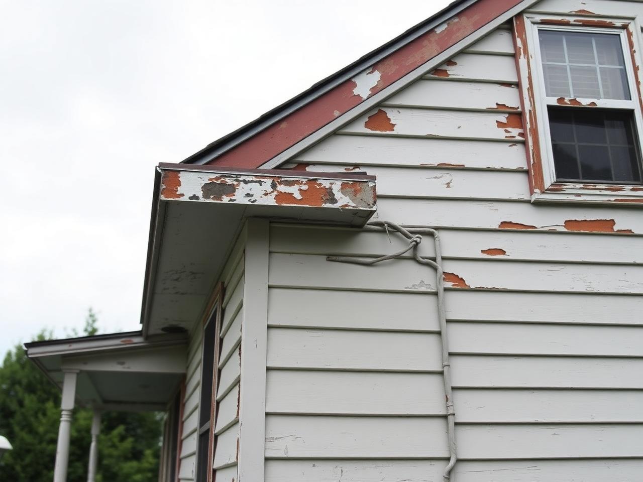 Worn exterior → refreshed exterior — before